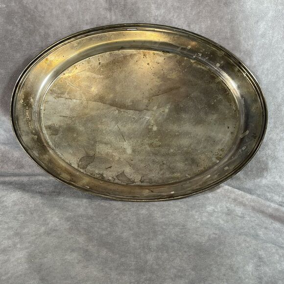 VINTAGE CONTINENTAL SILVER CO. Tea Set W/ TRAY cream Sugar 751 Ultraplate - Picture 4 of 12